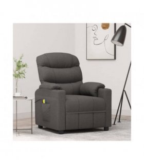 vidaXL Massage Chair Dark Grey Fabric — V0672217964