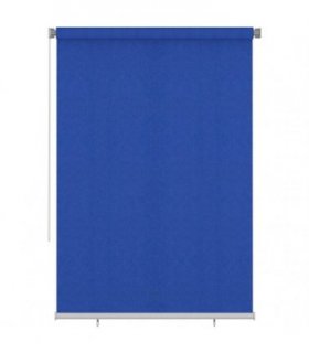 vidaXL Outdoor Roller Blind 165(W)x230(H) cm Blue HDPE — Size: 160 x 230 cm