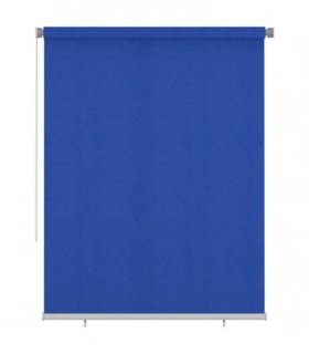 vidaXL Outdoor Roller Blind 185(W)x230(H) cm Blue HDPE — Size: 180 x 230 cm