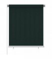 vidaXL Outdoor Roller Blind 125(W)x140(H) cm Dark Green HDPE — Size: 120 x 140 cm