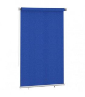 vidaXL Outdoor Roller Blind 145(W)x230(H) cm Blue HDPE — Size: 140 x 230 cm