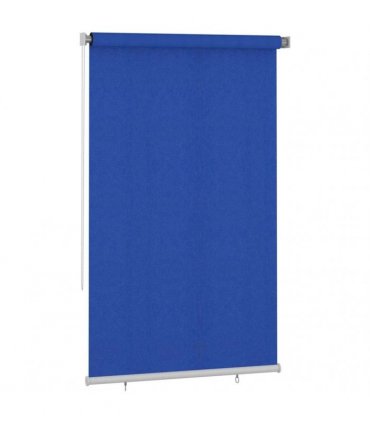 vidaXL Outdoor Roller Blind 145(W)x230(H) cm Blue HDPE — Size: 140 x 230 cm