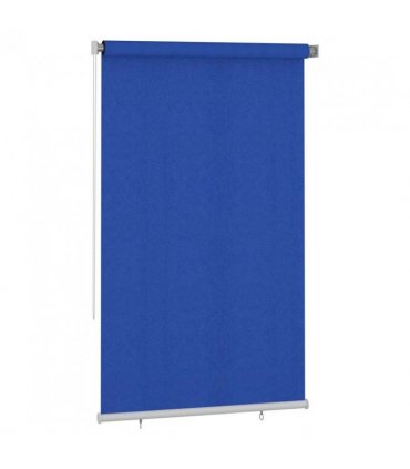 vidaXL Outdoor Roller Blind 145(W)x230(H) cm Blue HDPE — Size: 140 x 230 cm