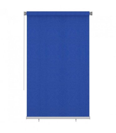 vidaXL Outdoor Roller Blind 145(W)x230(H) cm Blue HDPE — Size: 140 x 230 cm