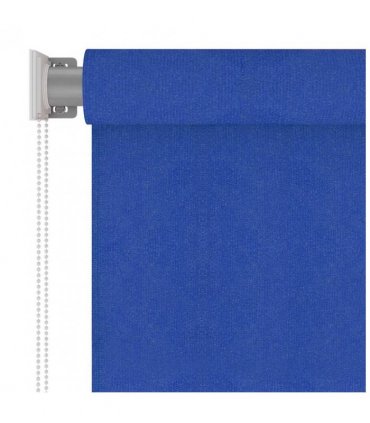 vidaXL Outdoor Roller Blind 145(W)x230(H) cm Blue HDPE — Size: 140 x 230 cm