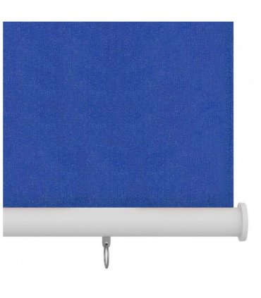 vidaXL Outdoor Roller Blind 145(W)x230(H) cm Blue HDPE — Size: 140 x 230 cm