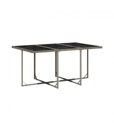 vidaXL Garden Dining Set | Grey and Black