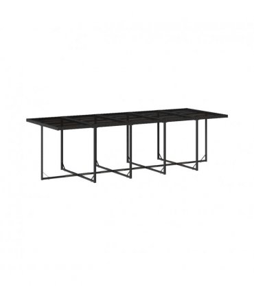 vidaXL Garden Dining Set | Black, Cream White — Colour: black and cream — V0672218476