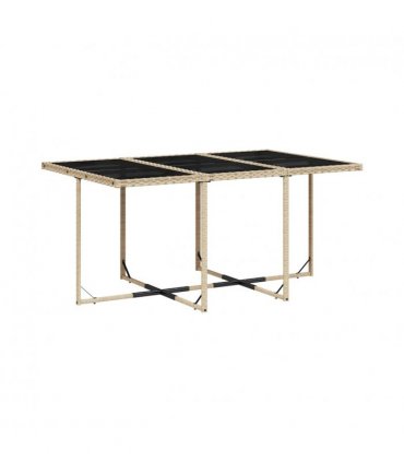 vidaXL Garden Dining Set | Mix beige, light grey