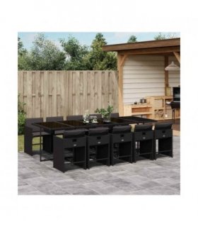 vidaXL Garden Dining Set | Black — V0672218596