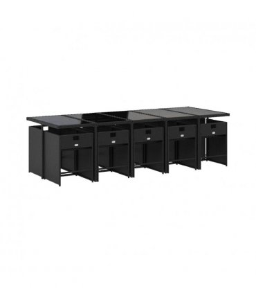 vidaXL Garden Dining Set | Black — V0672218596