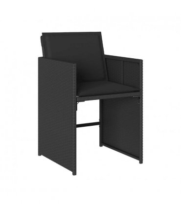 vidaXL Garden Dining Set | Black — V0672218596