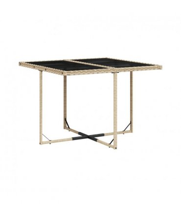 vidaXL Garden Dining Set | Mix beige, Light Grey, Black