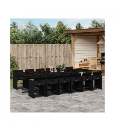 vidaXL Garden Dining Set | Black — V0672218614