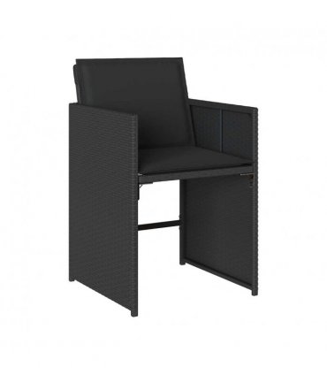 vidaXL Garden Dining Set | Black — V0672218614