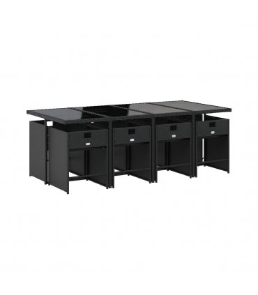 vidaXL Garden Dining Set | Black — V0672218617