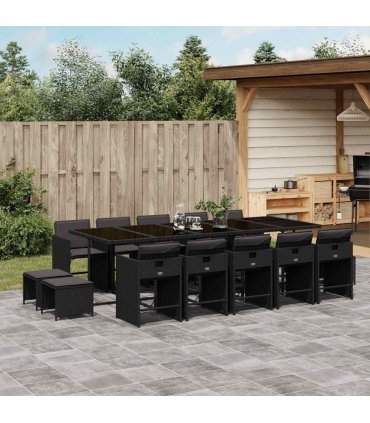 vidaXL Garden Dining Set | Black — V0672218630