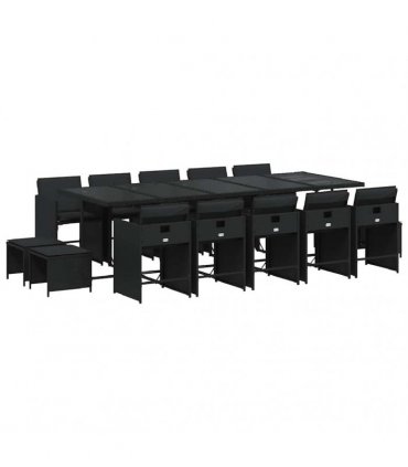 vidaXL Garden Dining Set | Black — V0672218630