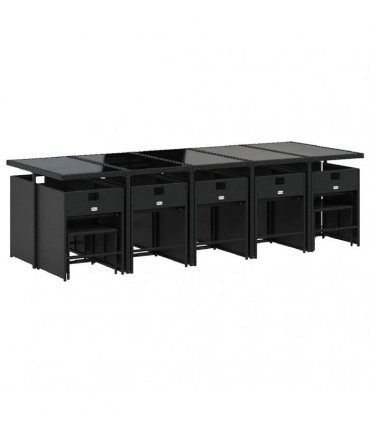 vidaXL Garden Dining Set | Black — V0672218630