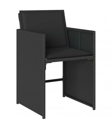 vidaXL Garden Dining Set | Black — V0672218630