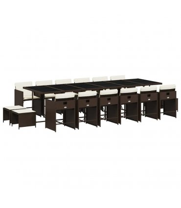 vidaXL Garden Dining Set | Brown