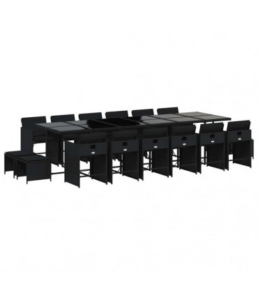 vidaXL Garden Dining Set | Black — V0672218659