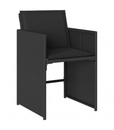 vidaXL Garden Dining Set | Black — V0672218659