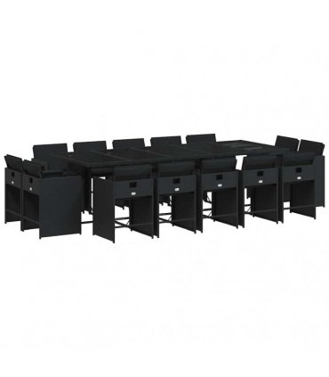 vidaXL Garden Dining Set | Black — V0672218681