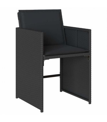 vidaXL Garden Dining Set | Black — V0672218681