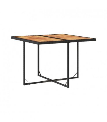 vidaXL Garden Dining Set | Black and cream