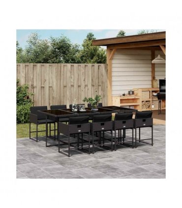 vidaXL Garden Dining Set | Black — V0672218723