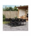 vidaXL Garden Dining Set | Black — V0672218723