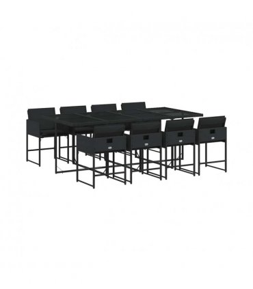 vidaXL Garden Dining Set | Black — V0672218723