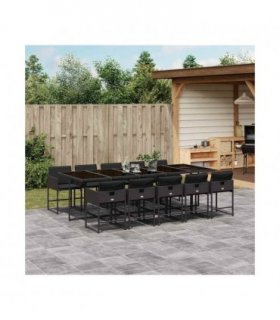 vidaXL Garden Dining Set | Black — V0672218756