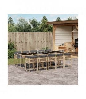 vidaXL Garden Dining Set | Mix Beige — V0672218902