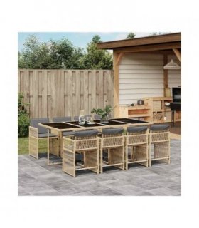 vidaXL Garden Dining Set | Mix Beige — V0672218921