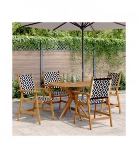 vidaXL Garden Dining Set | Natural wood | Solid Acacia Wood | Standard | Durable — Size: 110 x 75 cm