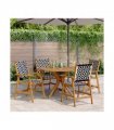 vidaXL Garden Dining Set | Natural wood | Solid Acacia Wood | Standard | Durable — Size: 110 x 75 cm