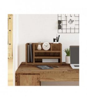 vidaXL Desk Organiser Old Wood 44.5 x 24 x 25 cm Engineered Wood — Colour: Artisan oak