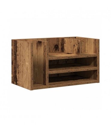 vidaXL Desk Organiser Old Wood 44.5 x 24 x 25 cm Engineered Wood — Colour: Artisan oak