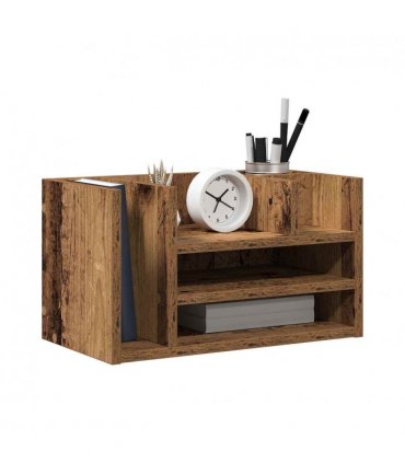 vidaXL Desk Organiser Old Wood 44.5 x 24 x 25 cm Engineered Wood — Colour: Artisan oak