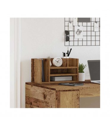 vidaXL Desk Organiser Old Wood 44.5 x 24 x 25 cm Engineered Wood — Colour: Artisan oak