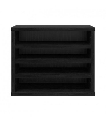 vidaXL Desk Organiser Black Oak 36 x 26 x 29.5 cm Engineered Wood
