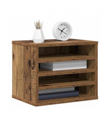 vidaXL Desk Organiser Old Wood 36 x 26 x 29.5 cm Engineered Wood