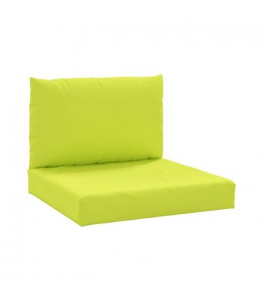 vidaXL Pallet Cushions 2 pcs Bright Green Oxford Fabric — Model: middle sofa