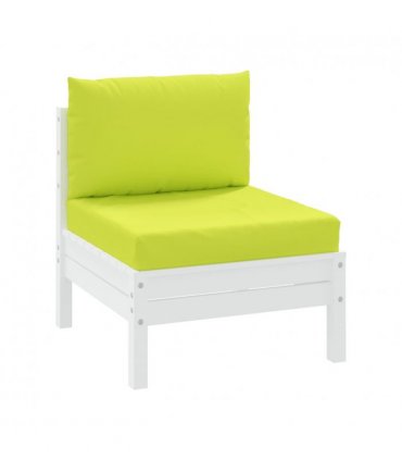 vidaXL Pallet Cushions 2 pcs Bright Green Oxford Fabric — Model: middle sofa