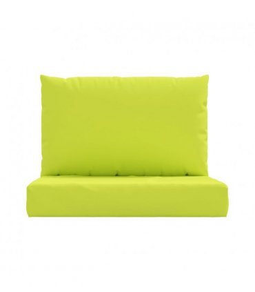 vidaXL Pallet Cushions 2 pcs Bright Green Oxford Fabric — Model: middle sofa
