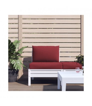vidaXL Pallet Cushions 2 pcs Wine Red Oxford Fabric — Model: middle sofa
