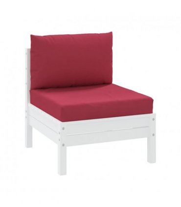 vidaXL Pallet Cushions 2 pcs Wine Red Oxford Fabric — Model: middle sofa