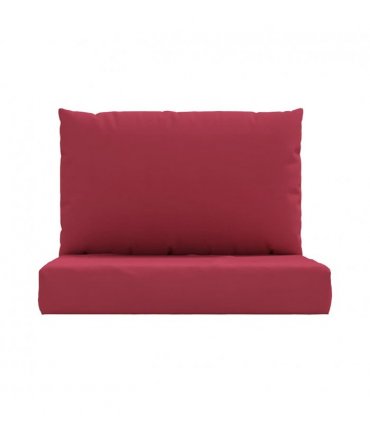 vidaXL Pallet Cushions 2 pcs Wine Red Oxford Fabric — Model: middle sofa